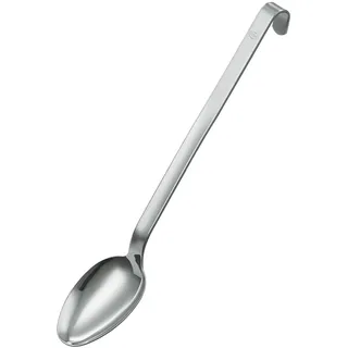 Rösle Gießlöffel, Küchenlöffel mit Hakengriff, zum Übergießen von Speisen, Edelstahl 18/10, Spülmaschinengeeignet,