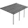 Terrassenüberdachung Borneo 5,5 x 3 m grau