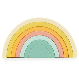 Bieco Silicone Rainbow faltbarer Regenbogen 12 m+ Tropical Vibes 6 St.
