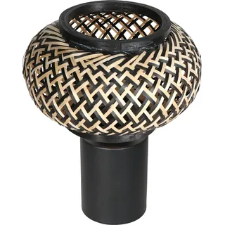 Steinhauer - tischlampe - Bloeba - natürlich schwarz - bambus metall - nachttischlampe - E27 - 4498ZW - Schwarz