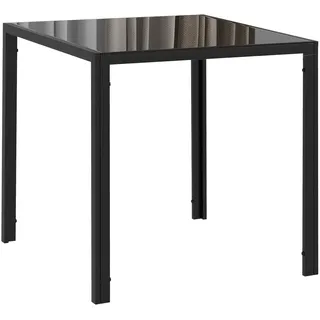 Homcom Esszimmertisch 75 x 75 x 75 cm schwarz