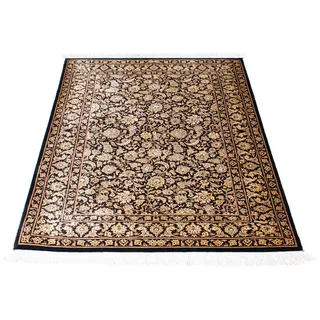 morgenland Orientteppich »Perser - Ghom - 118 x 80 cm - dunkelblau«, rechteckig, 10 mm Höhe, Wohnzimmer, Handgeknüpft, Einzelstück mit Zertifikat, blau