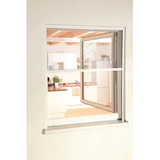 hecht International Insektenschutzrollo SMART 100 x 160 cm Grau