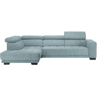 Xora Ecksofa , Hellblau , Metall , Ottomane links, L-Form , 301x207 cm , Typenauswahl, Fußauswahl, Stoffauswahl, Sitzqualitäten, seitenverkehrt erhältlich, Bettfunktion erhältlich, Hocker erhältlich, Rücken echt, individuell planbar , Wohnzimmer, Sofas & Couches, Wohnlandschaften, Ecksofas