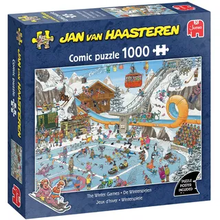JUMBO Spiele Puzzle: Winterspiele (Jan Van Haasteren) (1000