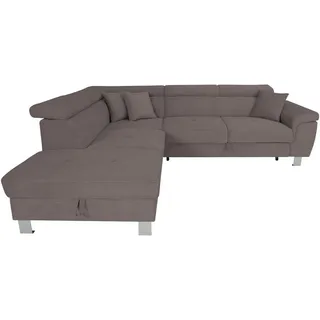 XORA Ecksofa Pink, - 257x226 cm,