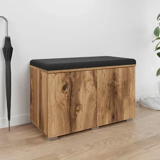 INOSIGN Sitzbank »Paris« inkl. Sitzkissen, moderne Truhenbank B/T/H 70x35x45, Flurbank mit Sitz aus Kunstleder, braun