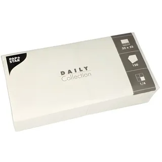 Papstar Servietten weiß 32 x 32 cm 150 Stück
