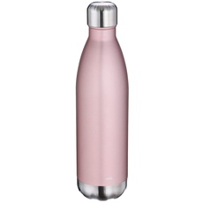 cilio Trinkflasche Edelstahl | 750ml | roségold | auslaufsicher | Thermosflasche auch für kohlensäurehaltige Getränke | hält bis zu 18h warm und 24h kalt, 544152