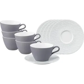 SELTMANN WEIDEN Milchkaffeetasse 0,37 l Grau 6 St.