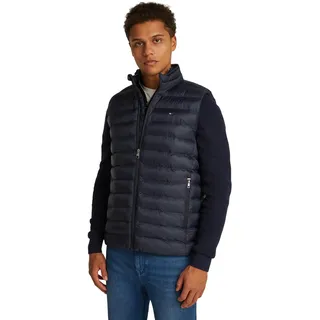 Tommy Hilfiger Herren Weste Core Packable Recycled mit Stehkragen, Blau (Desert Sky), XXXL