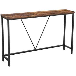 VASAGLE LNT020B01 Konsolentisch 120x23x74 cm vintagebraun-schwarz