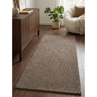 HANSE HOME Calmio Wollteppich 80 x 200 cm Grau