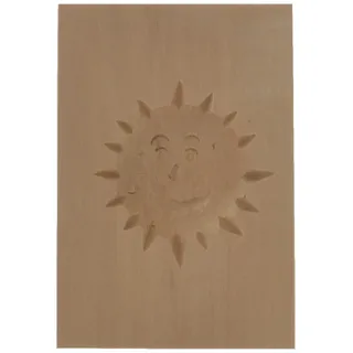 Städter 841147 Springerles- Model "Sonne" Backform, Holz, braun, 8 x 5,5 x 3 cm,