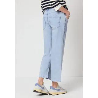 STREET ONE Wide Leg Jeans im Loose Fit Bleached Random wash 34