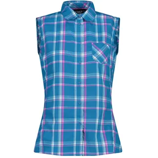 Cmp 32t7106 Ärmelloses Hemd - Hawaiian / White / Purple Fluo - 2XS