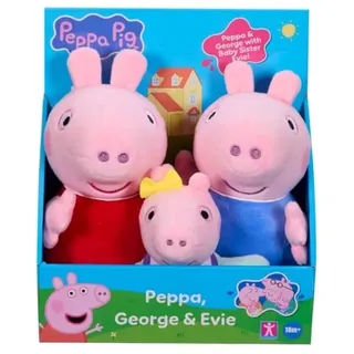 Peppa Pig 3pk plush