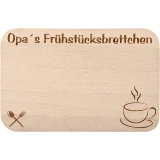 Frühstücksbrettchen/Frühstücksbrett mit Gravur für den Opa als Geschenk - aus Holz - Geschenkidee ideal zum Geburtstag oder zu Weihnachten