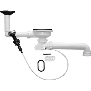 Blanco Ablaufgarnitur 3,5" mit Exzenterbedienung und Überlauf oval kpl.