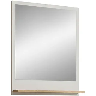 Xora Badezimmerspiegel , Eichefarben, Kaschmir , Holzwerkstoff , rechteckig , 60x74.5x15.5 cm , Ablage , Badezimmer, Badezimmerspiegel, Badspiegel