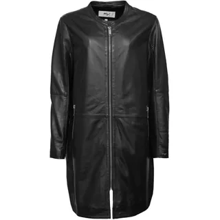 Lederjacke MAZE "Ledermantel 42023104", Damen, Gr. 52, schwarz, Obermaterial: 100% Lammleder LEL., Jacken Lederjacke