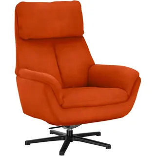 Beldomo Style Relaxsessel , Orange , Metall , 79x108x89 cm , Fußauswahl, Stoffauswahl , Wohnzimmer, Sessel, Polstersessel