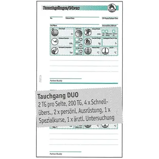 sub-base Logbuchsysteme Tauchgangseiten Duo