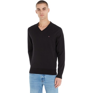 Tommy Hilfiger 1985 V NECK SWEATER Pullover Herren, Schwarz (Black), XXL