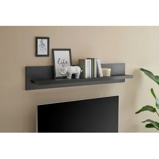 Wandboard HOME AFFAIRE "Lincoln, Wandregal im Landhausstil, Wandhalter mit Ablagefläche", schwarz matt, B:140cm H:25cm T:22cm, FSC-zertifizierter Holzwerkstoff, Regale, Wandboard, edles Design, in zwei Größen verfügbar, vielseitig einsetzbar