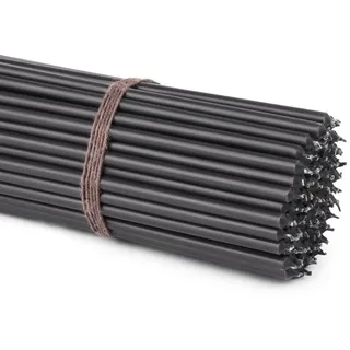Nklaus Stabkerze 29 cm schwarz 50 St.