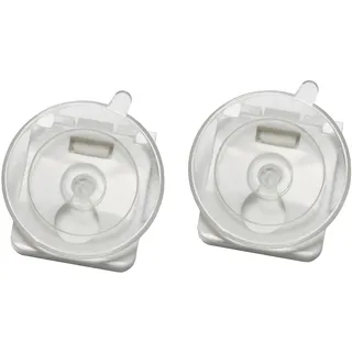 GARDINIA Saugnapf-Set mit Clip, für Gardinia Saugnapf-Plissees, Plissee Solo und Dachfenster-Plissee Solo, Kunststoff, Transparent