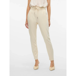 Jogger Pants VERO MODA "VMEVA MR LOOSE STRING PANT GA NOOS", Damen, Gr. S (36), Länge 32, beige (birch), Web, Obermaterial: 65% Viskose (LENZINGTM ECOVEROTM), 30% Nylon, 5% Elasthan, unifarben, loose fit 7/8-Länge, Hosen Jogger Pants, hinten mit elastischem Bündchen