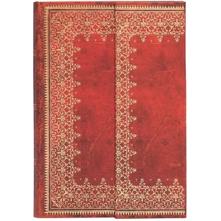 Paperblanks Notizbuch Mini Liniert Gold/Rot