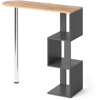 Vicco Bartisch Vincent Anthrazit-Goldkraft Bartresen Stehtisch Tresentisch Bistrotisch Bar
