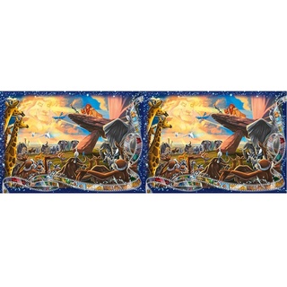 Ravensburger Puzzle 19747 Der König der Löwen 1000 Teile Disney Puzzle für Erwachsene und Kinder ab 14 Jahren (Packung mit 2)