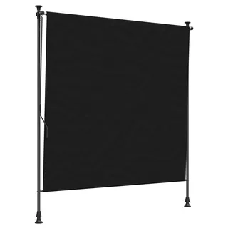 vidaXL Outdoor Rollo Schwarz 120 x 270 cm - Schwarz