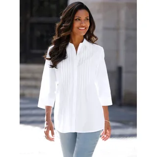 Classic Basics Longbluse, weiß,