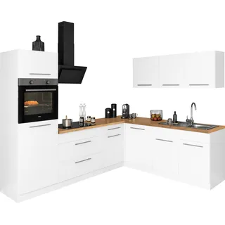 wiho Küchen Winkelküche »Unna« ohne E-Geräte, Stellbreite 260 x 220 cm, beige