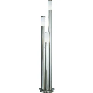 GLOBO Außenleuchte Edelstahl 170,0 cm Ø 28 cm 3x E27 grau