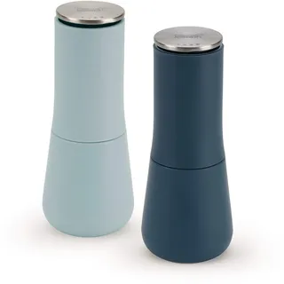 Joseph Joseph Milltop Salz- und Pfeffermühlen Set 16 cm Blau unbefüllt