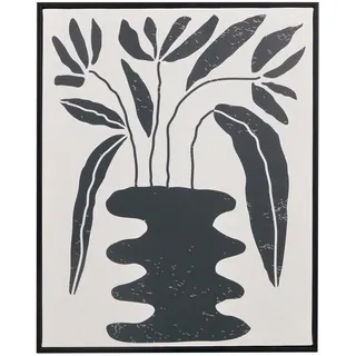 Giftdecor Bild Pflanzenmotiv Ember 40/50 cm , Schwarz , Kunststoff , 40x3 cm , Bilder & Rahmen, Bilderrahmen, Bilderrahmen & Fotorahmen