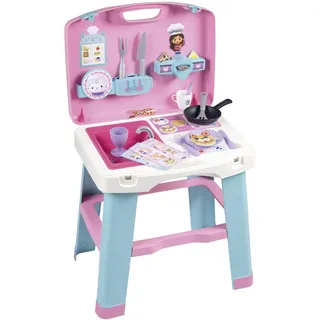 Smoby – Gabby's Dollhouse Mobile Spielküche (43 x 35 x 76 cm) – Mit 13 Zubehörteilen – für Kinder ab 3 Jahre