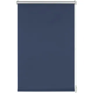 GARDINIA EASYFIX Thermo-Rollo mit Thermo-Rückseite zum Klemmen oder Kleben, Höchste Lichtreflektion, Energiesparend, Lichtundurchlässig, Alle Montage-Teile inklusive, Blau, 100 x 150 cm (BxH), 30748