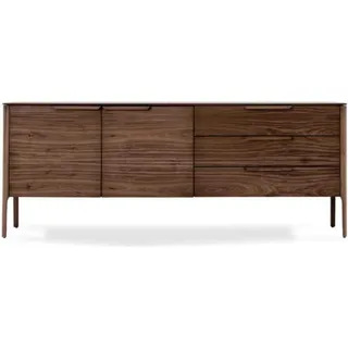 Sideboard Design Beige Luxus Esszimmer Set Kommode mit Holz Sidebaords - Braun