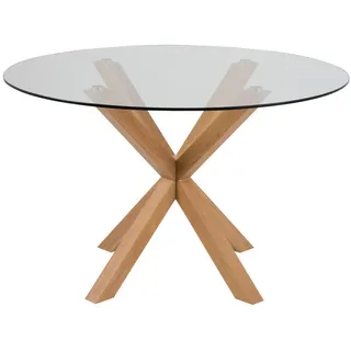 ebuy24 Esstisch Glas , Weiß , Holzwerkstoff , 119x76x119 cm , Esszimmer, Esstische