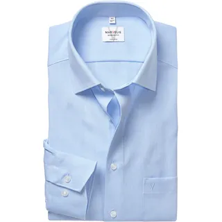 MARVELIS Langarmhemd Businesshemd, Basic, New-Kentkragen, leicht tailliert