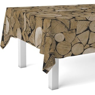 Martina Home Wachstuchtischdecke Trunks, 200 x 140 cm, Braun