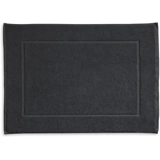 kela Badematte 50 x 70 x 2 cm LADESSA, Badezimmerteppich grau, waschbar, 100% Baumwolle, flauschiger Badvorleger granitgrau