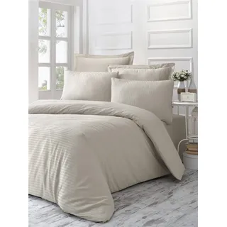 L'Essentiel Linge de Maison, Line - Beige, Bettwäschen, Beige, Baumwolle, 155 x 220 cm - Beige