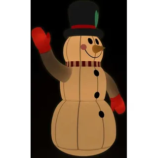 vidaXL Aufblasbarer Schneemann mit LEDs 120 cm
